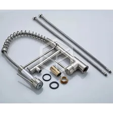 Torneira Gourmet Cozinha 50cm Metal Escovado Monocomando 053 Acabamento Escovado Cor Metal Escovado Foto mini 4