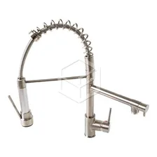 Torneira Gourmet Cozinha 50cm Metal Escovado Monocomando 053 Acabamento Escovado Cor Metal Escovado Foto mini 2