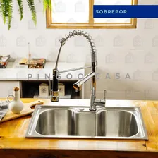 Torneira Gourmet + Cuba Inox E Acessórios Para Cozinha Cor Prateado Foto mini  2