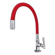 Torneira Gourmet Flexí Bancada Cozinha Preta Vermelha Branca Foto  mini 1