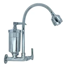 Torneira Gourmet Flexível Metal Filtro Parede Cozinha 8009 Foto mini 4