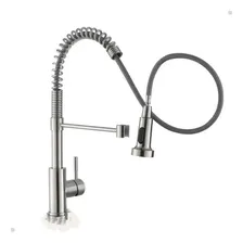 Torneira Gourmet Monocomando ExtensÃvel Aço Escovado Cor Prateado Foto mini 1