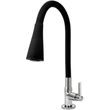 Torneira Gourmet Pia Cozinha Mesa Bancada Luxo Preta 2 Jatos Foto mini 1