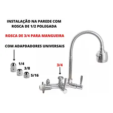 Torneira Gourmet Saída Purificador E Máquina De Lavar Louça Cor Cromado Foto mini 2