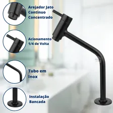 Torneira Lavatório Banheiro Mesa Bica Móvel Luxo Foto mini  3
