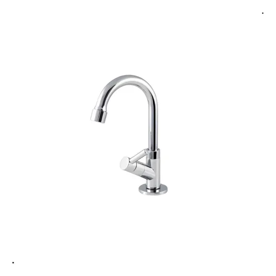 Torneira Lavat贸rio Bica M贸vel Abs Cromado 1098 C 65 Cor Prateado Foto 1