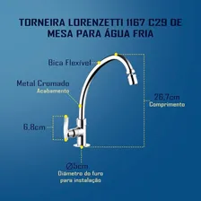 Torneira Lorenzetti De Mesa Para Cozinha-loren One 1167 Foto mini 4