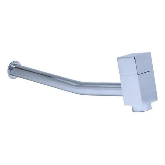 Torneira Luxo De Tanque Parede Quadrada 21 Cm - Cromado Foto 1
