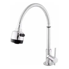 Torneira Luxo Gourmet Bancada Flexível 1/4 Volta Cromo C-67 Foto  mini 1