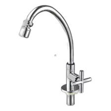 Torneira Metal Bica Movel Lavatorio Higiban Alta 1/4v C34 Acabamento Brilhante Cor Prateado Foto mini 1