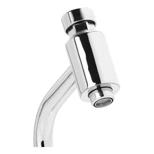 Torneira Metal Cromado Automática Bica Baixa Banheiro Lavabo Foto mini 2