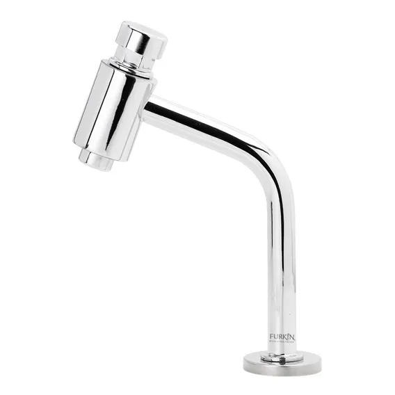 Torneira Metal Cromado Automática Bica Baixa Banheiro Lavabo Foto 1