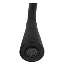 Torneira Misturador Gourmet Preto Flexível Cone Cozinha Mesa Foto mini  3