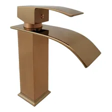 Torneira Monocomando Baixa De Banheiro Lavabo Bronze Tubrax Foto  mini 1