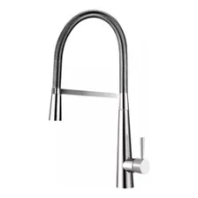 Torneira Monocomando Gourmet Cozinha Luxo Spring Kitp015 Acabamento Brilhante Cor Prateado Foto mini 1