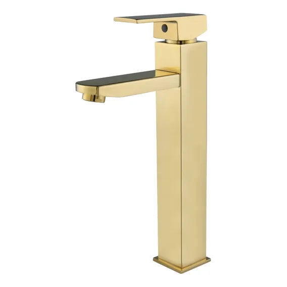 Torneira Monocomando Misturador Banheiro Cuba Dourado Gold Foto 1