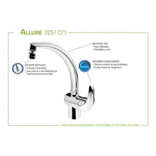 Torneira Para Cozinha Allure 2257 C71 Lorenzetti - Inox Cor Cromo Foto mini 4