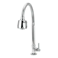 Torneira Para Cozinha Mesa Bica Movel Flex Cromada Luxo Foto mini 2
