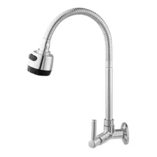 Torneira Para Cozinha Parede Bica Movel Flex Romar Cromada Foto mini 1