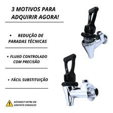 Torneira Para Maquina FX Cromada Completa Cafeteira Foto mini 3