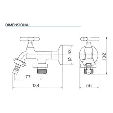 Torneira Para Tanque Maquina 1134 Docol Primor 00672906 Acabamento Polido Cor Cromado Foto mini 4