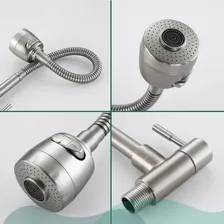 Torneira Parede Flexivel Gourmet Cozinha Moderna Aço Inox Cor Cinza Foto mini 4