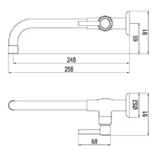 Torneira Parede Lorenzetti Fit Slim 1161 C31 Foto mini 2