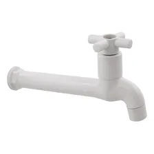 Torneira Reta Pia Parede Fixa Abs Branco 18cm Slim 1/4 V Foto mini 1