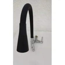 Torneira Saída Máquina Lavar Louça Parede Cone Preto C70 Foto mini 4