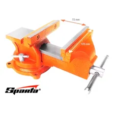 Torno Morsa De Bancada 5 Giratoria Com Bigorna Sparta 125mm Foto mini 4
