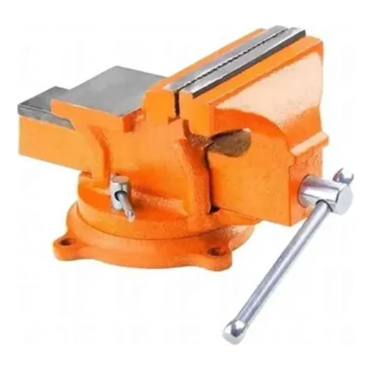 Torno Morsa De Bancada 5 Giratoria Com Bigorna Sparta 125mm Foto 1