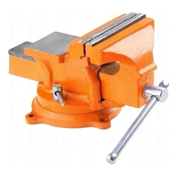 Torno Morsa De Bancada N4 100 Mm C/ Bigorna Giratoria Sparta Foto 1