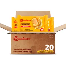 Torrada Tradicional Bauducco Sachê 15g Caixa 20 Unidades Foto mini  3
