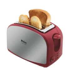 Torradeira French Toast Inox 900w Vermelha Philco 110v Foto mini 2