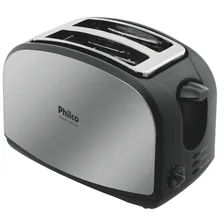 Torradeira French Toast Inox Preta 900w Philco 220v Foto mini 2