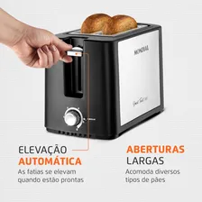 Torradeira Toast Due Black T13 Mondial 127v Foto mini  3