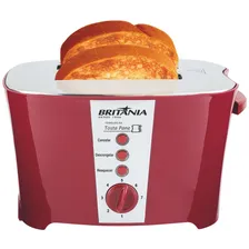 Torradeira Tosta Pane Vermelha 800w Britânia 110v Foto mini 1