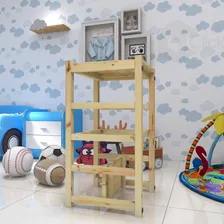 Torre Aprendizagem Montessoriana 4em1 Brinquedo Montessori Cor Pinus Foto mini 1