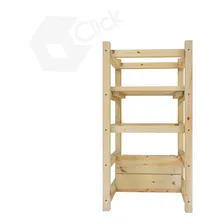 Torre Aprendizagem Montessoriana 4em1 Brinquedo Montessori Cor Pinus Foto mini 2