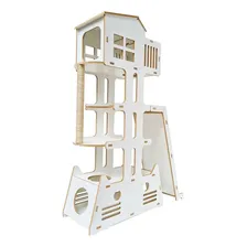 Torre Arranhador Brinquedo Nicho Toca Cama Gatos Pet Foto mini 2