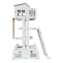 Torre Arranhador Brinquedo Nicho Toca Cama Gatos Pet Foto mini 3