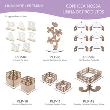 Torre Porta Doces Mdf Cupcake Provençal - Premium - Branco Foto mini 4
