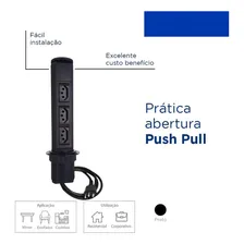 Torre Tomada Embutir Retratil 3 Tomadas 20a Preto - Preta Foto mini 4