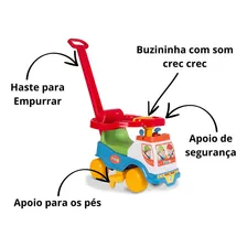 Totoka Triciclo BebĂȘ Carrinho Motoca Velotrol Com Empurrador Foto mini 3