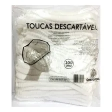 Touca Branca Descartavel Tnt Pacote Com 100 Unidades Cor Branco Foto mini 2