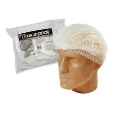 Touca Branca Descartavel Tnt Pacote Com 100 Unidades Cor Branco Foto mini 1
