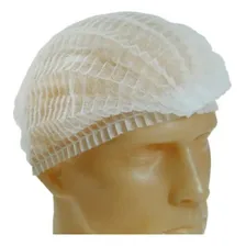 Touca Branca Descartavel Tnt Pacote Com 100 Unidades Cor Branco Foto mini 3
