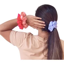 Touca De Cetim Anti Frizz + 2 Xuxinhas Foto mini  3