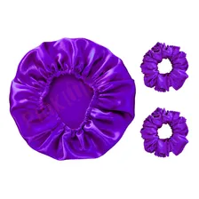 Touca De Cetim Anti Frizz + 2 Xuxinhas Foto  mini 1