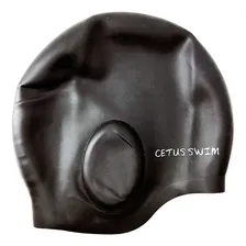 Touca De Natação Cobre Orelhas Cetus Cor Preto Foto  mini 1